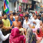 “गुरुदेव के स्वागत में उमड़ा जैन समाज—माधोगंज मंदिर पर पाद प्रक्षालन, शिलान्यास कार्यक्रम का शुभारंभ”